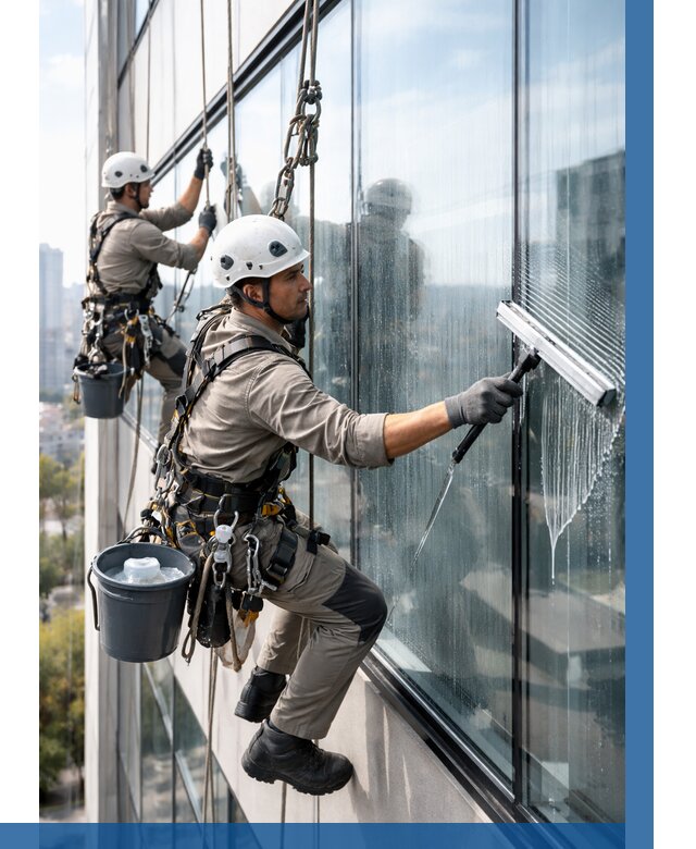 Мойка окон альпинистами в Нерюнгри от 4887 р. | ВЫСОТНИК-Нрю