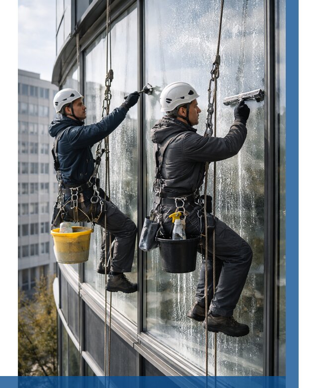 Мойка панорамных окон в Нерюнгри от 380 р. заказать у ВЫСОТНИК-Нрю