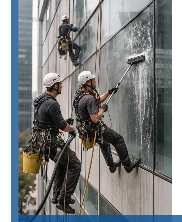 Профессиональная высотная мойка фасадов зданий в Нерюнгри