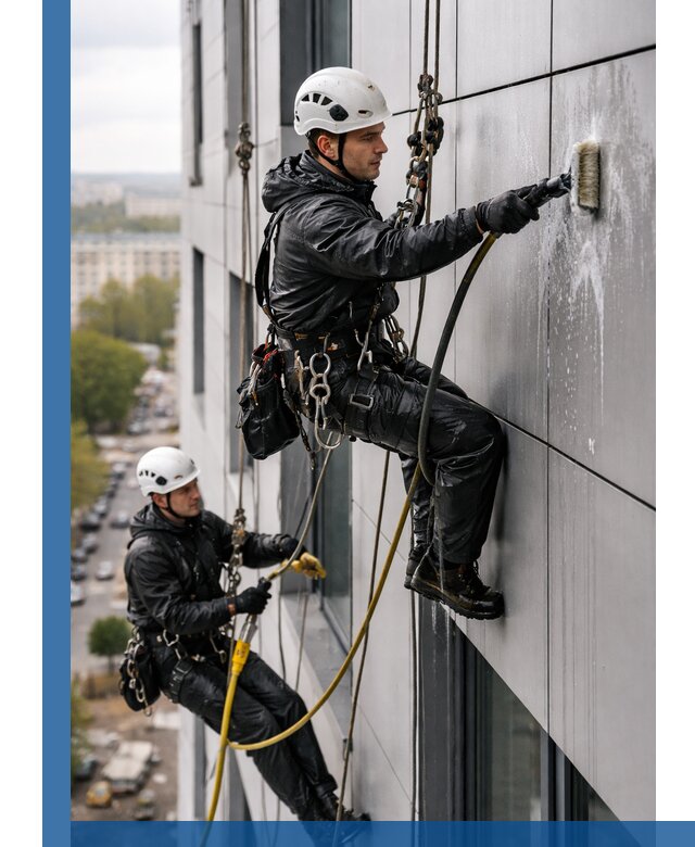 Профессиональная мойка фасада из композита в Нерюнгри