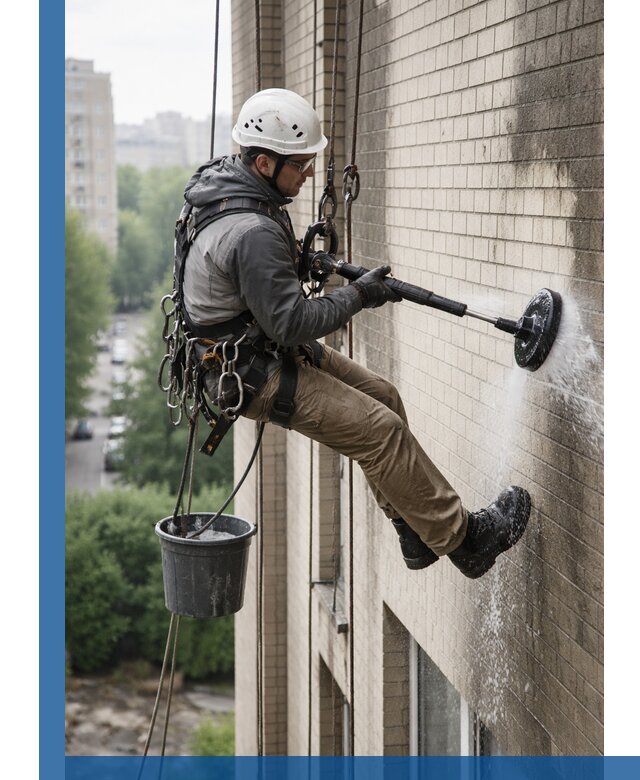 Очистка фасада от копоти в Нерюнгри профессионально и безопасно