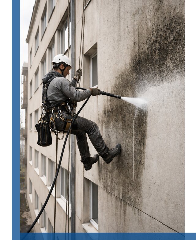 Профессиональная очистка фасадов от плесени в Нерюнгри