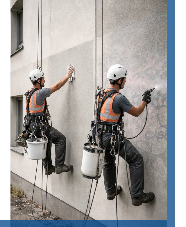 Антиграффити покрытие фасада в Нерюнгри от 652 р. | ВЫСОТНИК-Нрю