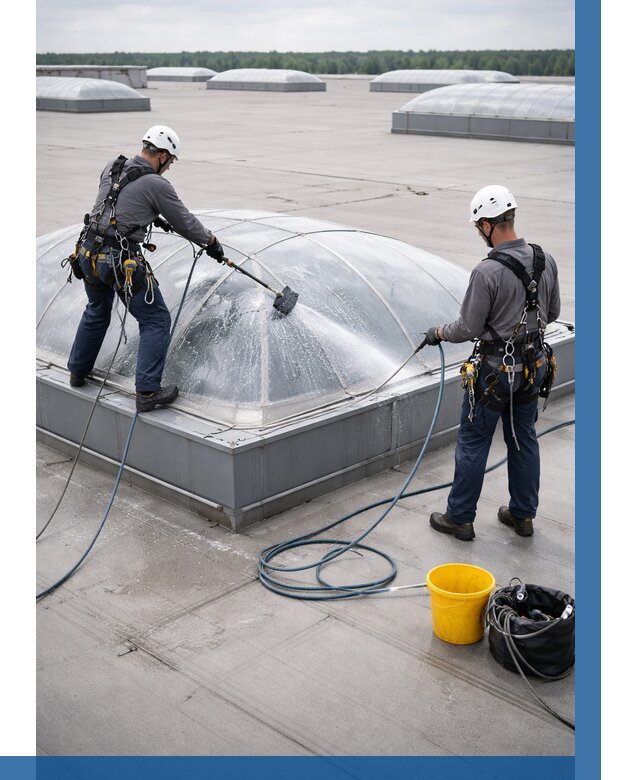 Мойка зенитных фонарей в Нерюнгри, заказать от 4887 р. | ВЫСОТНИК-Нрю