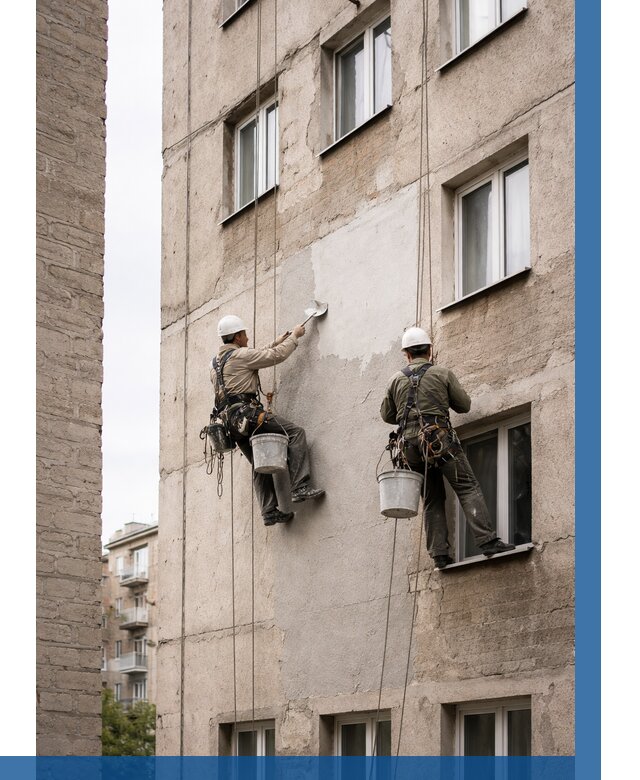 Косметический ремонт фасада в Нерюнгри от 1195 р. | ВЫСОТНИК-Нрю