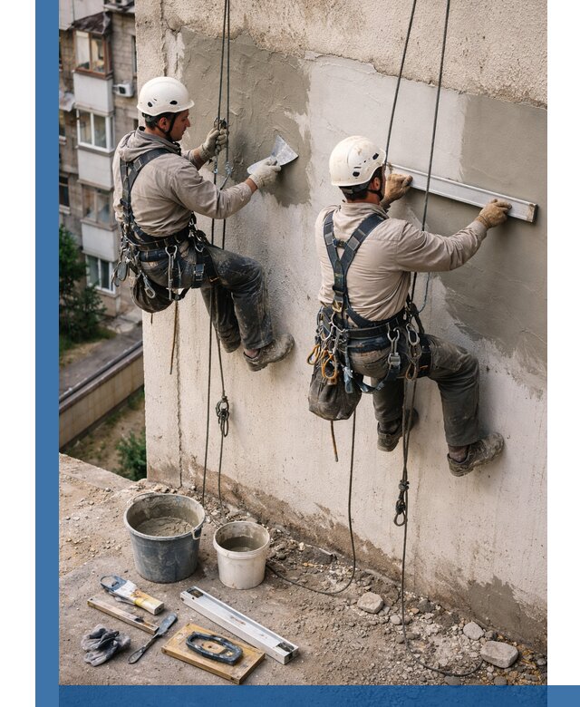 Комплексный ремонт штукатурного фасада с гарантией в Нерюнгри