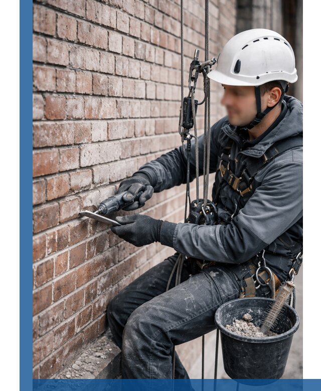 Расшивка кирпичных швов фасадов и стен, ремонт в Нерюнгри