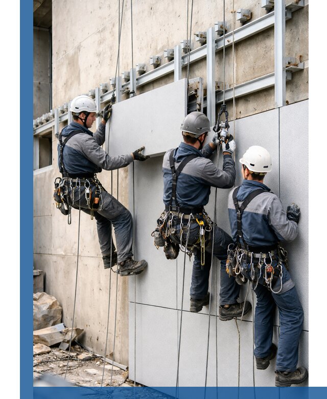 Монтаж вентилируемого фасада в Нерюнгри под ключ с гарантией качества