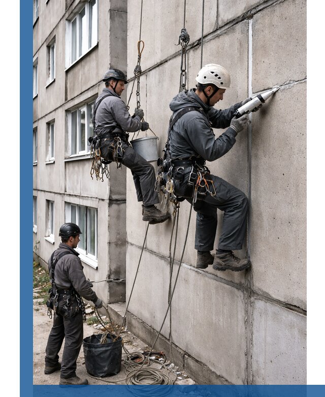 Герметизация межпанельных швов в Нерюнгри с гарантией герметичности