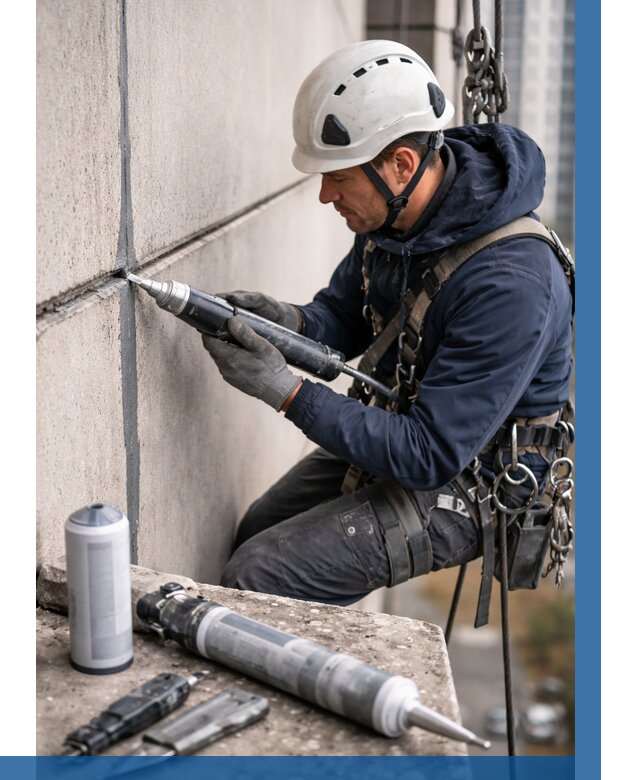 Вторичная герметизация швов в Нерюнгри от 489 р. | ВЫСОТНИК-Нрю