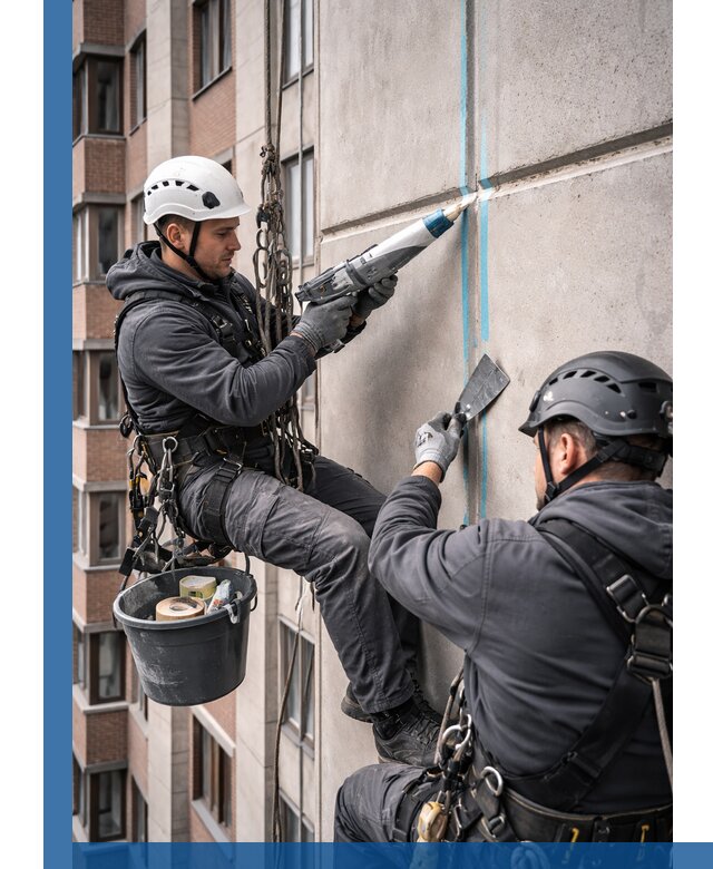 Вторичная герметизация швов фасада и кровли в Нерюнгри