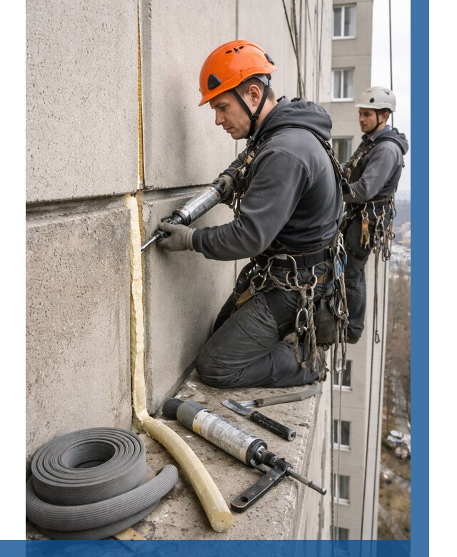 Теплый шов межпанельные швы в Нерюнгри от 760 р. | ВЫСОТНИК-Нрю