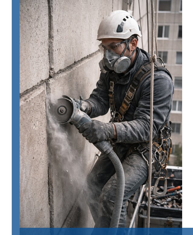 Штробление межпанельных швов в Нерюнгри качественно и быстро