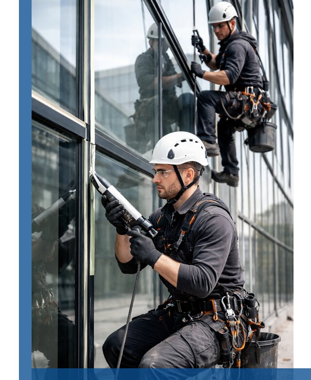 Герметизация витражных швов в Нерюнгри для зданий и фасадов