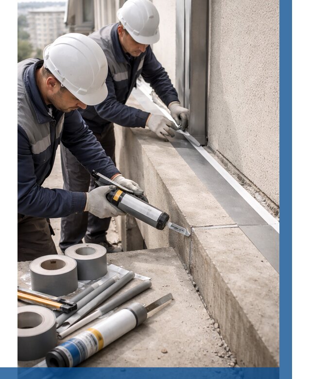 Герметизация примыкания балкона в Нерюнгри от 4887 р. | ВЫСОТНИК-Нрю