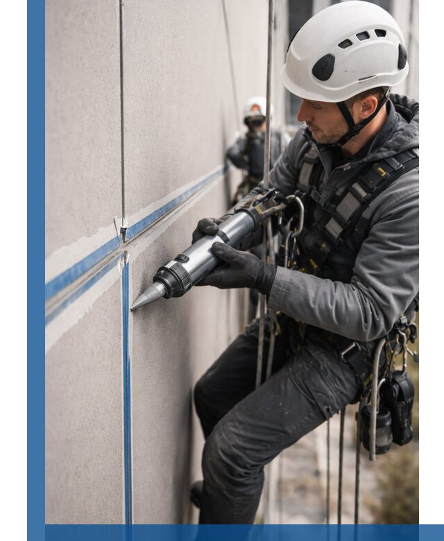 Герметизация стыков фасадных панелей в Нерюнгри качественно и быстро