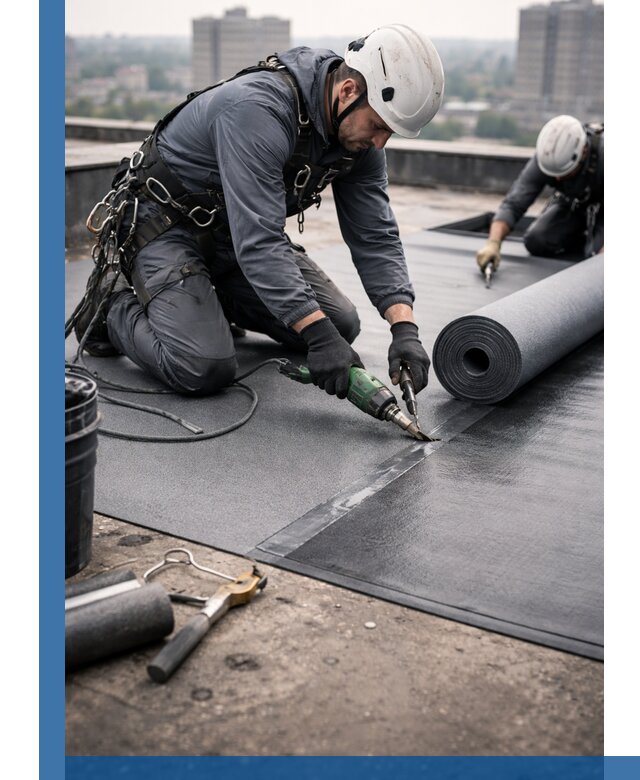 Ремонт мягкой кровли в Нерюнгри с выездом промальпинистов