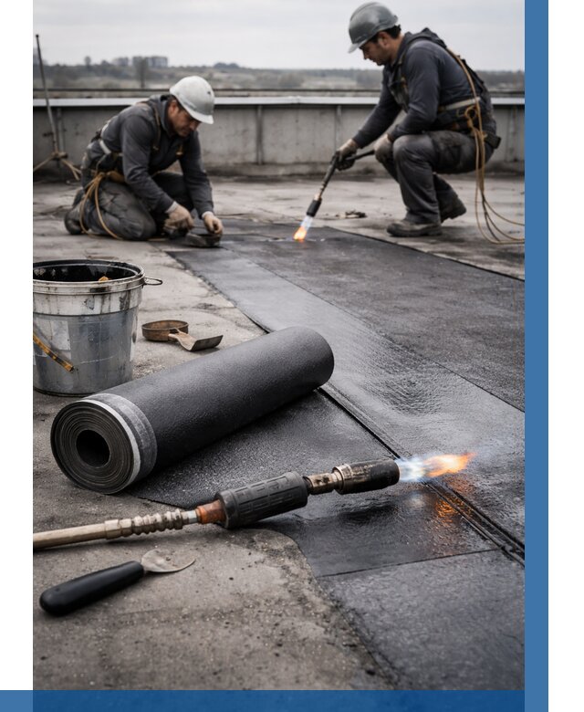 Ремонт рулонной кровли в Нерюнгри от 706 р. | ВЫСОТНИК-Нрю