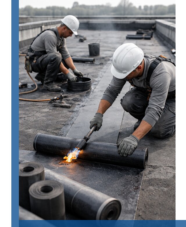 Ремонт рулонной кровли в Нерюнгри герметизация и восстановление