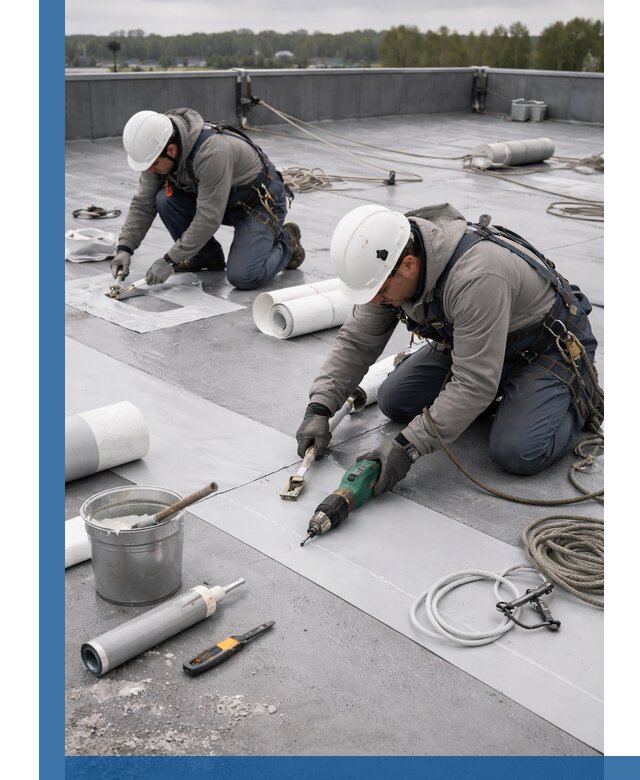 Ремонт мембранной кровли в Нерюнгри качественно и с гарантией