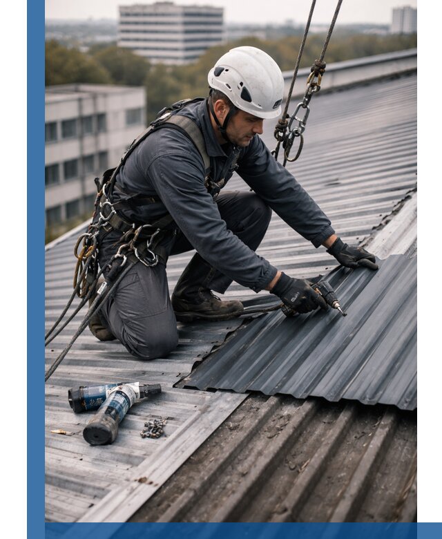 Ремонт профнастила на кровле в Нерюнгри, работы под ключ