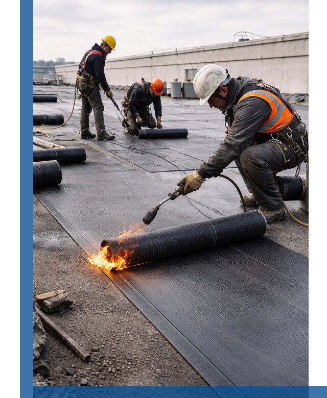 Монтаж наплавляемой кровли в Нерюнгри профессионально