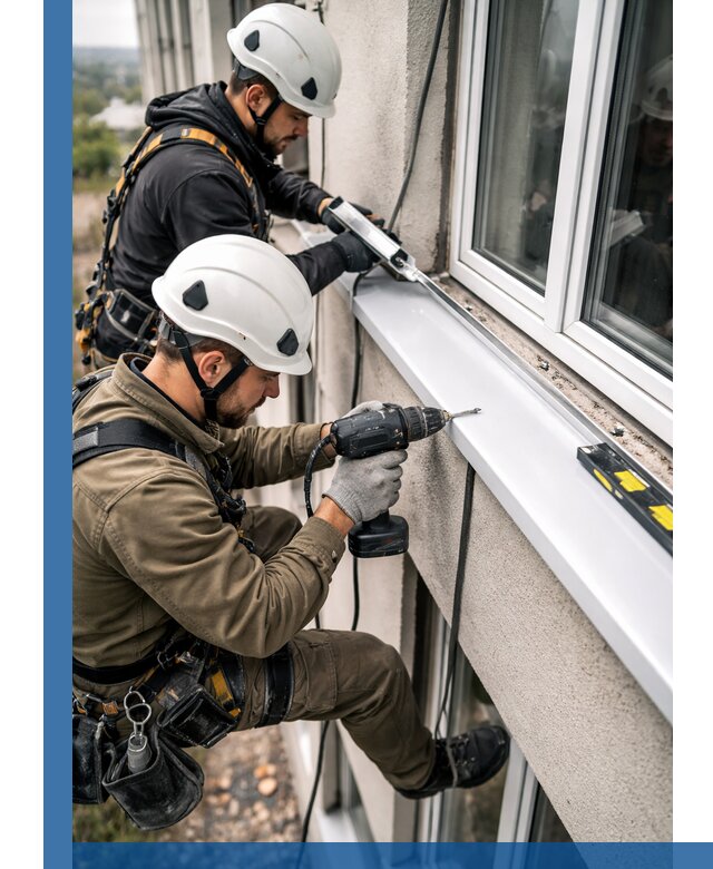 Профессиональный монтаж оконных отливов и отведения воды в Нерюнгри