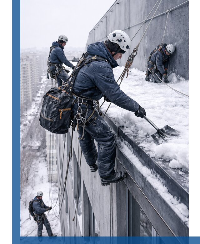 Абонентское обслуживание кровли зимой в Нерюнгри регулярный уход