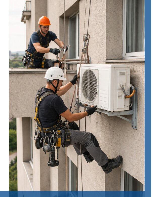 Монтаж внешнего блока кондиционера в Нерюнгри от 7059 р. | ВЫСОТНИК-Нрю