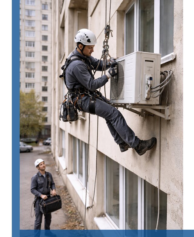 Демонтаж внешнего блока кондиционера в Нерюнгри профессионально