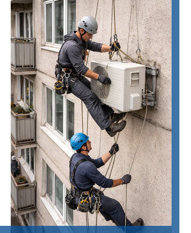 Перенос внешнего блока кондиционера в Нерюнгри от 9774 р.| ВЫСОТНИК-Нрю