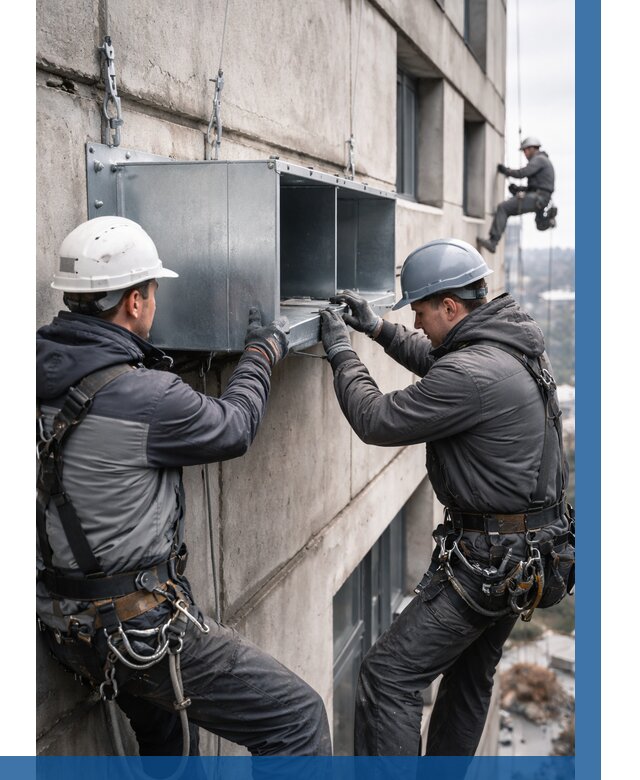 Монтаж вентиляционных коробов в Нерюнгри от 3258 р. | ВЫСОТНИК-Нрю