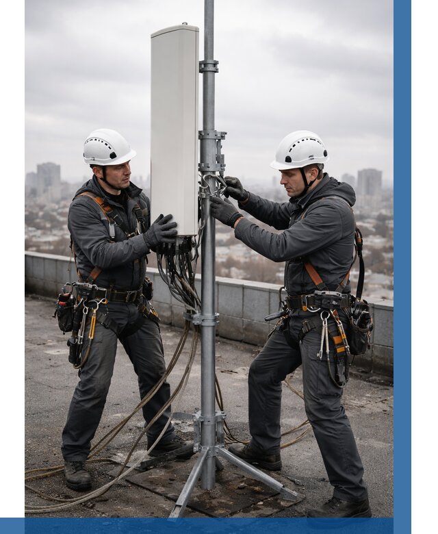 Монтаж антенн связи на крыше в Нерюнгри от 9231 р. | ВЫСОТНИК-Нрю