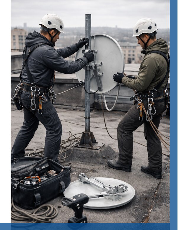 Демонтаж антенн на крыше в Нерюнгри от 4887 р. | ВЫСОТНИК-Нрю