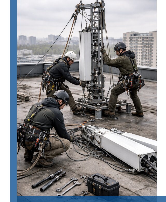 Демонтаж антенн на крыше зданий в Нерюнгри с гарантией