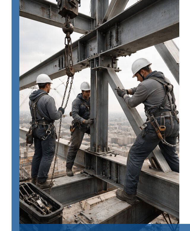 Профессиональный монтаж металлоконструкций на высоте в Нерюнгри