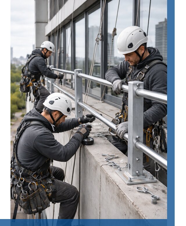 Монтаж ограждений на высоте в Нерюнгри, от 1303 р. | ВЫСОТНИК-Нрю