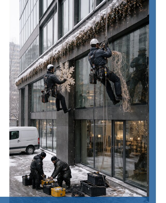 Демонтаж новогоднего оформления в Нерюнгри от 5973 р. | ВЫСОТНИК-Нрю