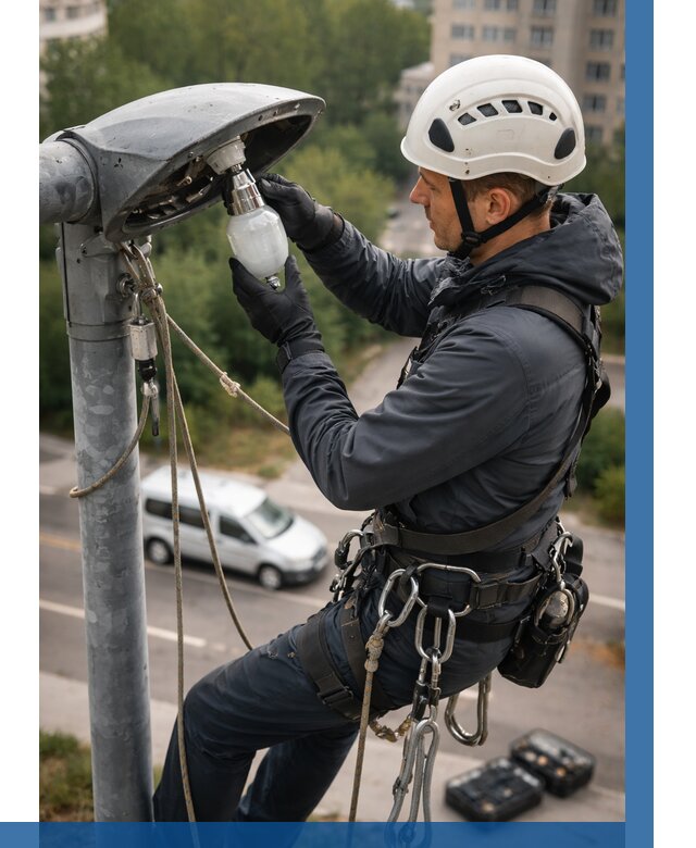 Замена ламп на высоте в Нерюнгри от 2715 р. | ВЫСОТНИК-Нрю