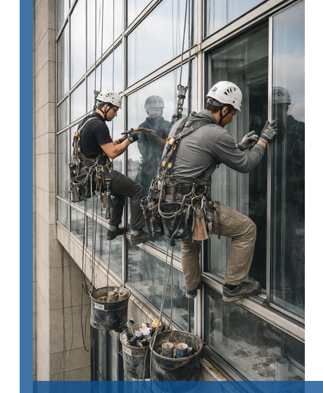 Ремонт витражных конструкций и фасадного остекления в Нерюнгри