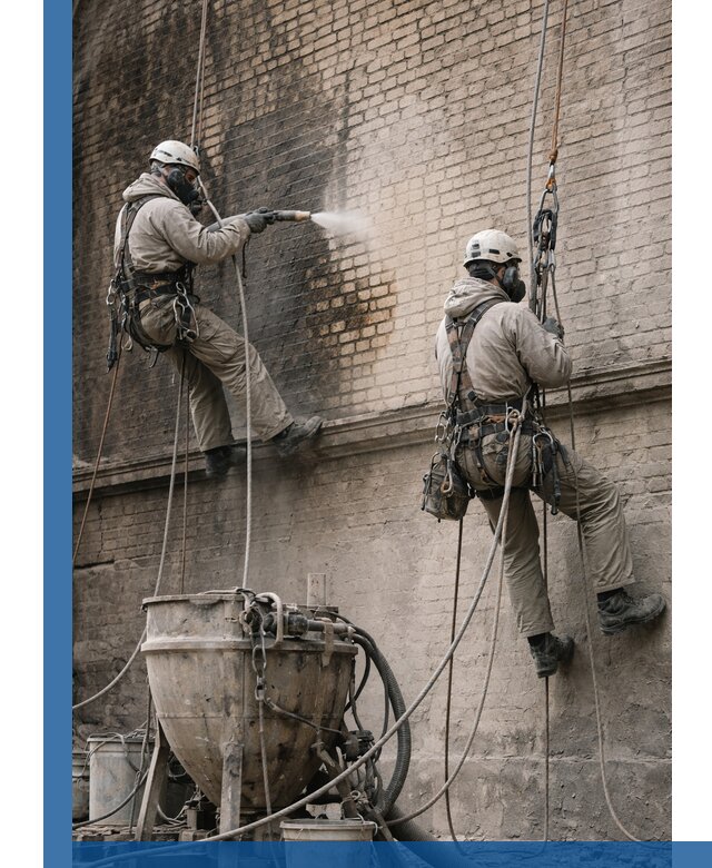 Пескоструйная очистка фасадов в Нерюнгри профессионально