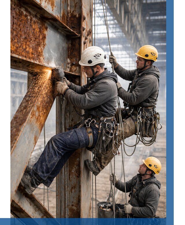 Зачистка металла от ржавчины в Нерюнгри от 380 р. | ВЫСОТНИК-Нрю