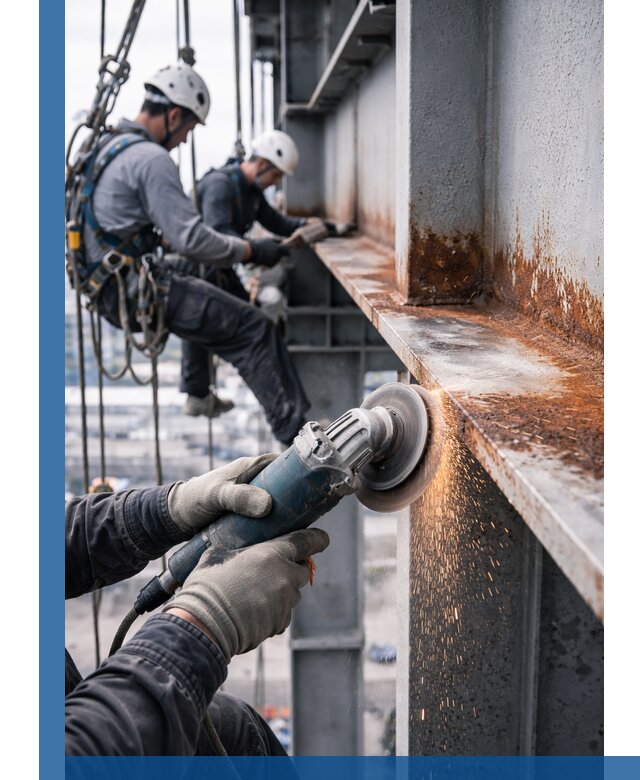 Зачистка металла от ржавчины и подготовка поверхностей в Нерюнгри