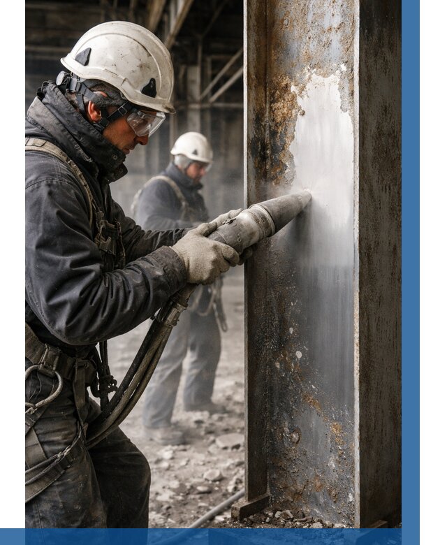 Удаление старой краски с металла в Нерюнгри от 489 р. | ВЫСОТНИК-Нрю