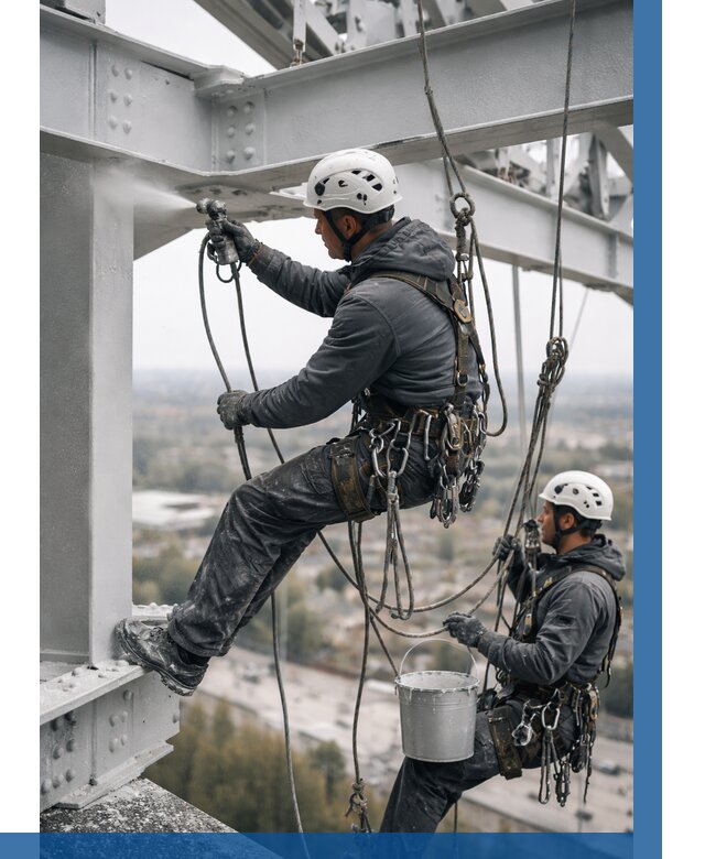 Покраска металлоконструкций на высоте в Нерюнгри 380 р |ВЫСОТНИК-Нрю