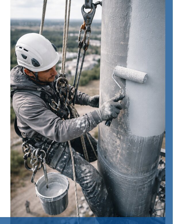 Покраска мачт связи под ключ в Нерюнгри от 923 р. | ВЫСОТНИК-Нрю