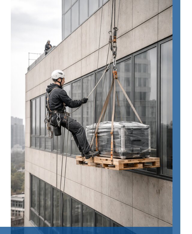 Спуск груза по фасаду в Нерюнгри от 3801 р. | ВЫСОТНИК-Нрю