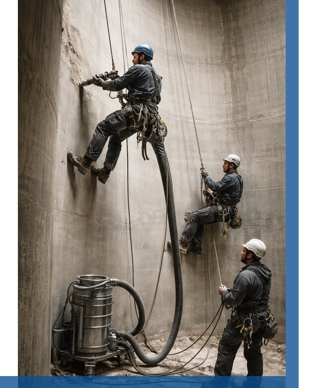 Зачистка силосов в Нерюнгри от 4887 р. Договор и смета ВЫСОТНИК-Нрю