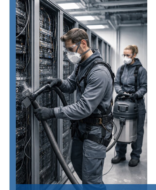 Обеспыливание серверной комнаты в Нерюнгри, профессиональная очистка