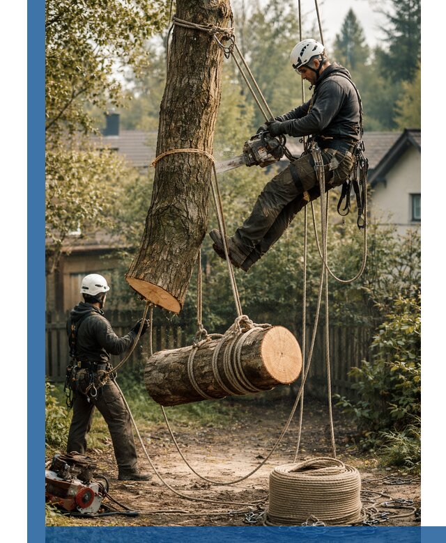 Валка деревьев частями в Нерюнгри, безопасно и аккуратно